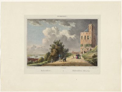 Udsigt over Belvédère i Nijmegen Belvedere lll Belvedere (Belle vue d