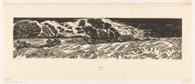 Bandjir (original titel på objekt) af Johannes Frederik Engelbert ten Klooster (signed by artist)