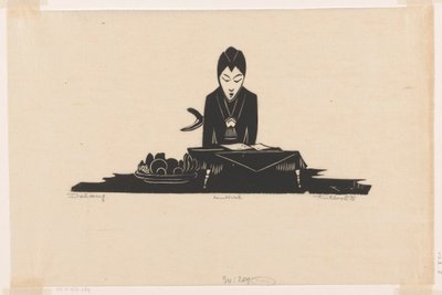 Dalang (original titel på objekt) af Johannes Frederik Engelbert ten Klooster (signed by artist)