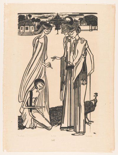 De aalmoes (original titel på objekt) af Johannes Frederik Engelbert ten Klooster (signed by artist)