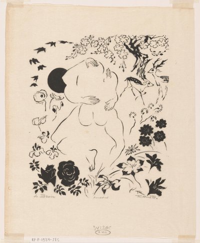 De bron (original titel på objekt) af Johannes Frederik Engelbert ten Klooster (signed by artist)
