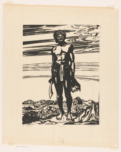 The Warrior (original titel på objektet) af Johannes Frederik Engelbert ten Klooster (signed by artist)