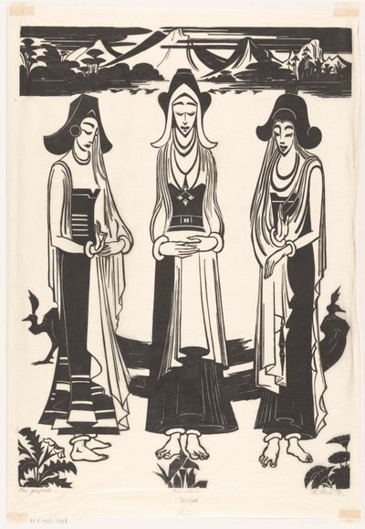 En samtale (original titel på objekt) af Johannes Frederik Engelbert ten Klooster (signed by artist)