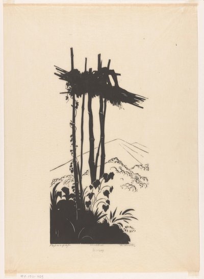 Papoeagraf (original titel på objekt) af Johannes Frederik Engelbert ten Klooster (signed by artist)
