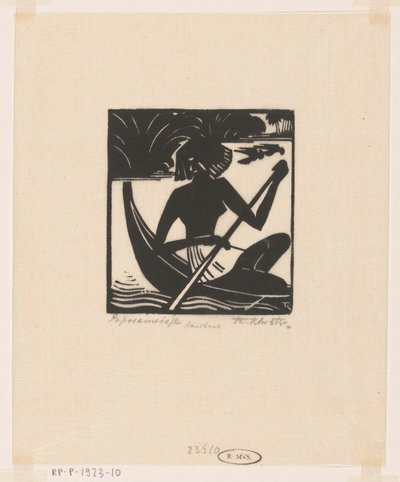 Papoeameisje (original titel på objekt) af Johannes Frederik Engelbert ten Klooster (signed by artist)