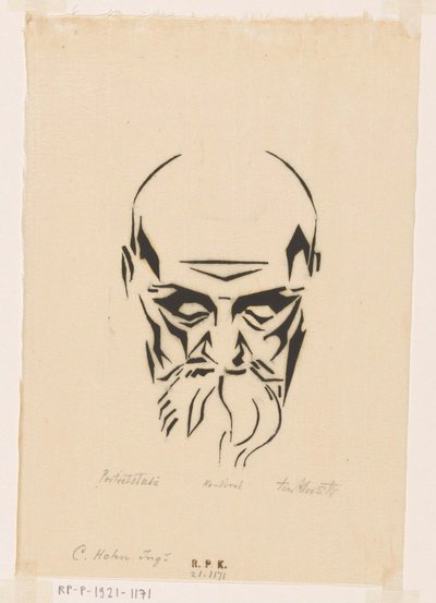 Portret af Carl Hohn af Johannes Frederik Engelbert ten Klooster (signed by artist)