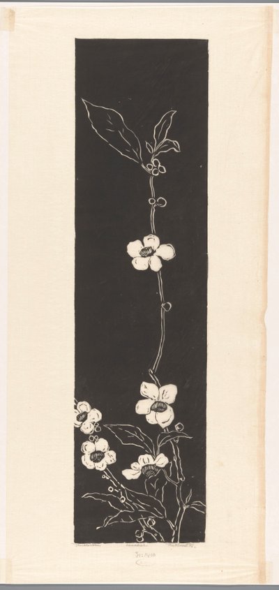 Tea Blossom (original titel på objektet) af Johannes Frederik Engelbert ten Klooster (signed by artist)