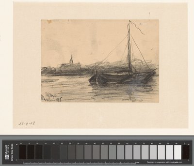 Udsigt over Haarlem fra vandet af Johannes Gijsbert Vogel