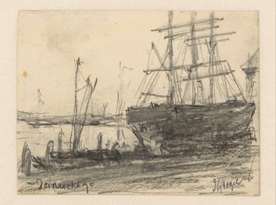 Skibe til Dordrecht af Johannes Gijsbert Vogel