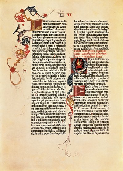 Bibelside Mazarin (B42) af Johannes Gutenberg