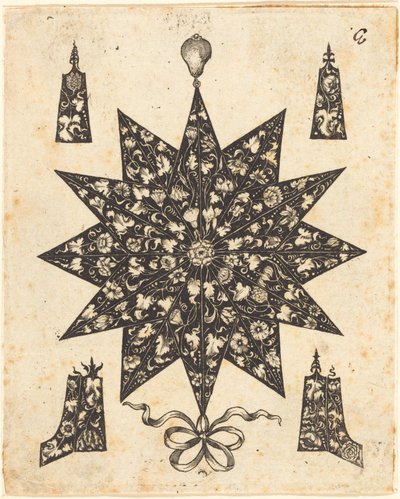 Stjerne prydet med blomster af Johannes Hanias