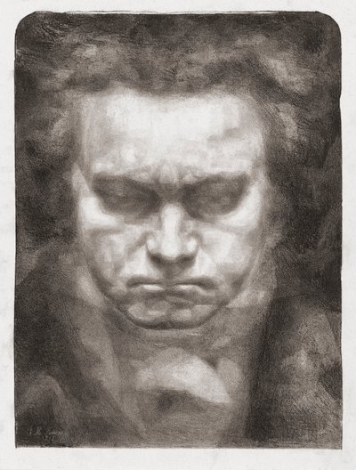 Ludwig van Beethoven, portræt af Johannes Hendricus Fekkes