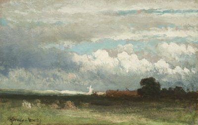 En solbeskinnet vindmølle i klitterne nær Haag af Johannes Hendrik Weissenbruch