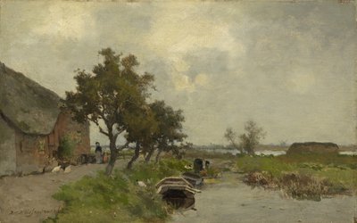 Vasketøj, ca. 1850-80 af Johannes Hendrik Weissenbruch