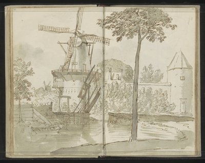 Delft Vindmølle på Spoorsingel af Johannes Huibert Prins