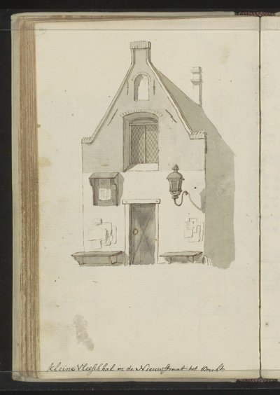 Facade af Kleine Vleeshal på Lange Nieuwstraat i Utrecht af Johannes Huibert Prins
