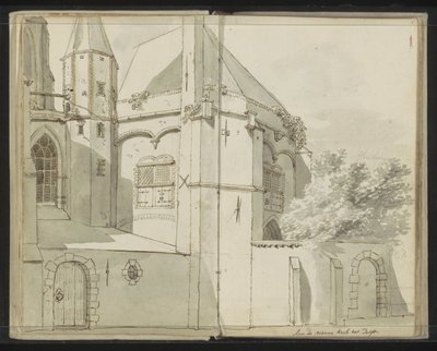 Sidebillede af Nieuwe Kerk i Delft af Johannes Huibert Prins