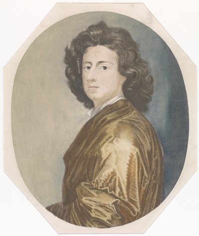 Portræt af maleren Gottfried Kneller af Johannes Jacobsz van den Aveele (attributed to)