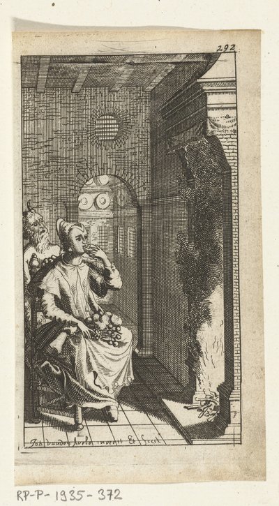 Den flinke djævel Bogillustration til Simon de Vries, Seven Duyvelen, der regerer og tjener Hedendaeghsche Dienstmaegden, Amsterdam, 1682 af Johannes Jacobsz van den Aveele