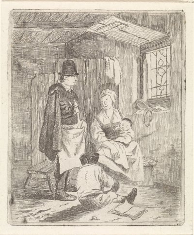Familie i interiøret af Johannes Janson (possibly)