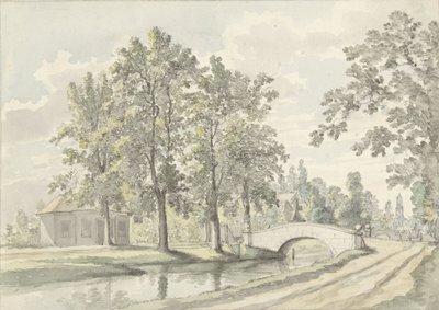 Udsigt over Biltstraat uden for Utrecht af Johannes Jelgerhuis