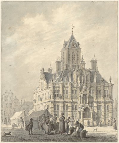 Delft Rådhus af Johannes Jelgerhuis