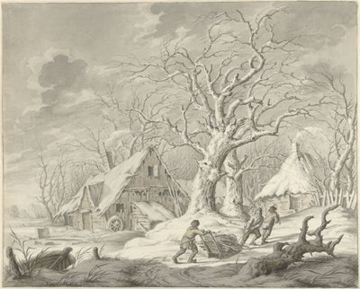 vinterlandskab af Johannes Jelgerhuis
