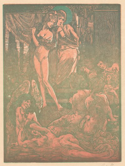 Ni fantastiske kvindefigurer af Johannes Josephus Aarts (signed by artist)