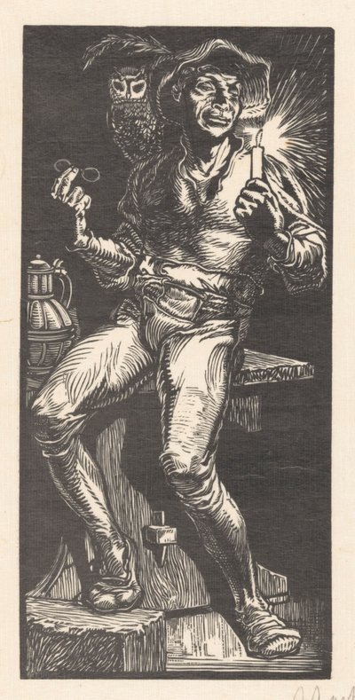Tijl Ulenspiegel af Johannes Josephus Aarts (signed by artist)