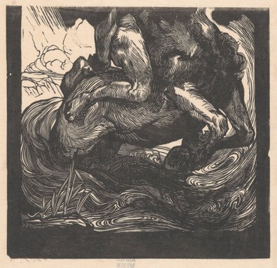 Nederste halvdel af en kentaur af Johannes Josephus Aarts