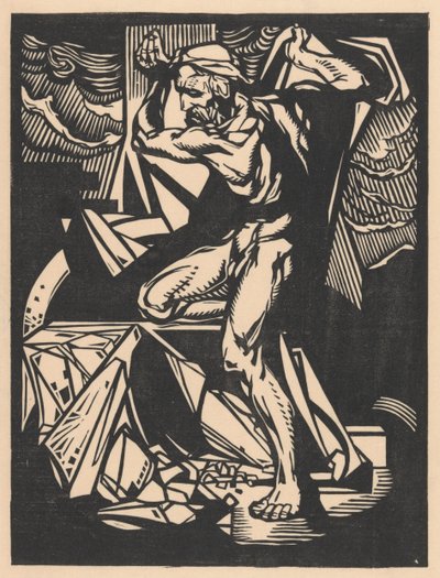 Samson ødelægger templets søjler af Johannes Josephus Aarts