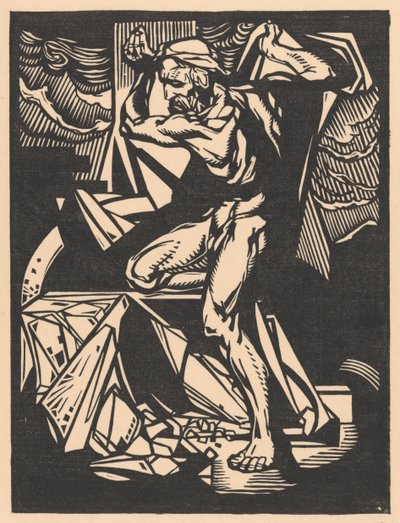 Samson ødelægger templets søjler af Johannes Josephus Aarts
