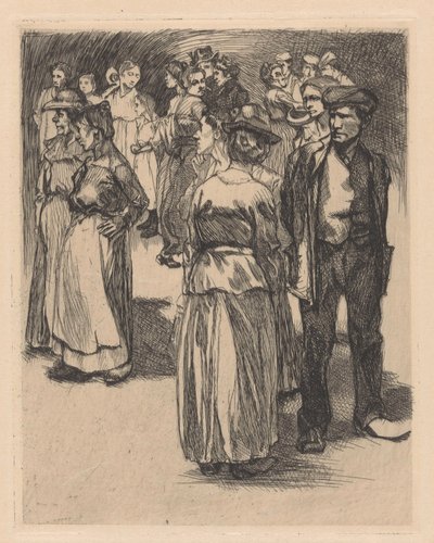 Stående mænd og kvinder af Johannes Josephus Aarts