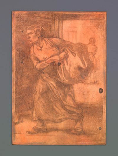 Kvinde bærer en balle af Johannes Josephus Aarts