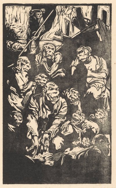 Siddende Fantasy Creatures af Johannes Josephus Aarts
