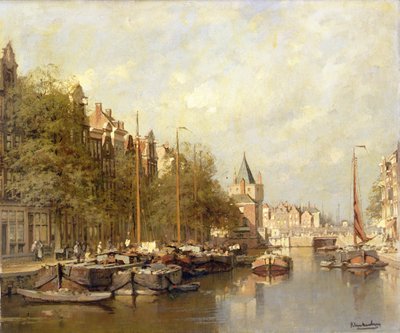 Schreierstoren, Amsterdam (olie på lærred) af Johannes Karel Christian Klinkenberg