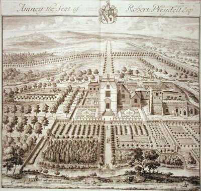 Amney, sæde for Robert Pleydell, Esq. (gravering) af Johannes Kip