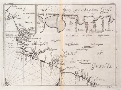 Kort over Sierra Leone, Afrika af Johannes Kip
