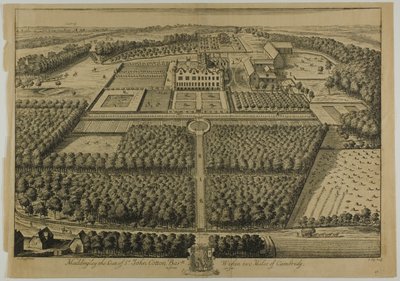 Maddingley, plade 57 fra Britannia Illustrata af Johannes Kip