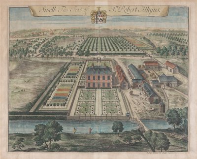 Swell, The Seat of Sir Robert Atkyns, [1712] genudgivet 1768. af Johannes Kip