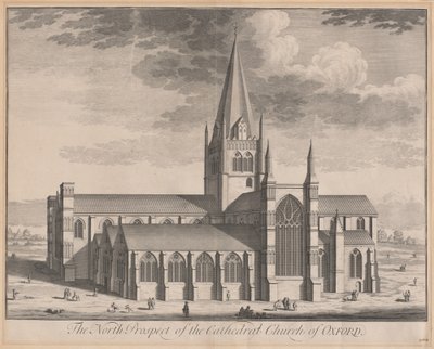 The North Prospect of the Cathedral Church of Oxford af Johannes Kip, after Leendert Knijff