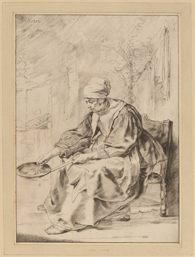 Pandekagekvinde, 1768. af Johannes Kornlein