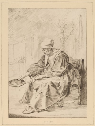 Pandekagekvinde, 1768. af Johannes Kornlein