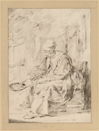 Pandekagekvinde, 1768. af Johannes Kornlein