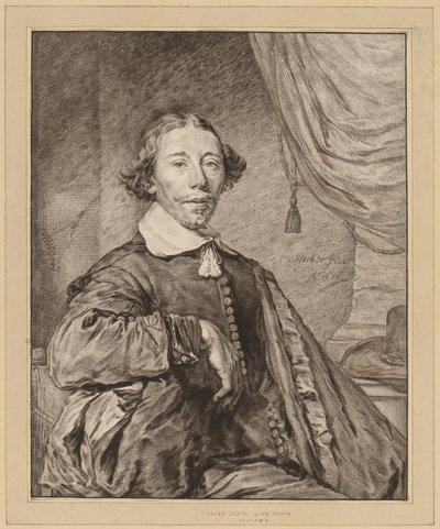 Portræt af en siddende mand, 1771. af Johannes Kornlein