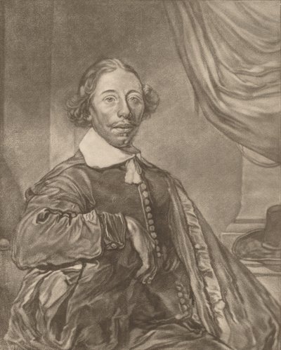 Portræt af en siddende mand, 1771. af Johannes Kornlein