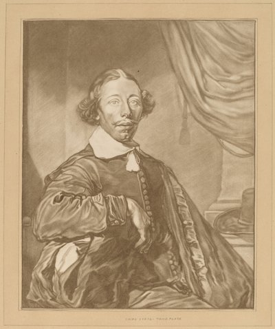 Portræt af en siddende mand, 1771. af Johannes Kornlein
