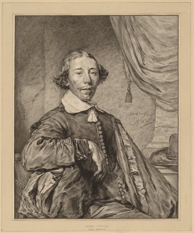 Portræt af en siddende mand, 1771. af Johannes Kornlein