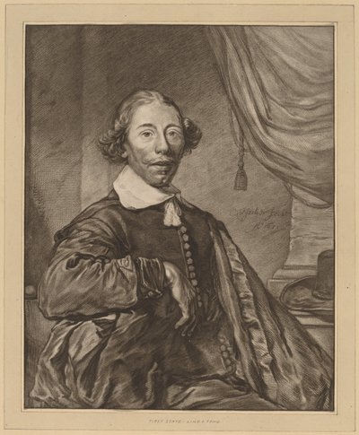Portræt af en siddende mand, 1771. af Johannes Kornlein