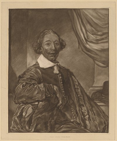 Portræt af en siddende mand, 1771. af Johannes Kornlein